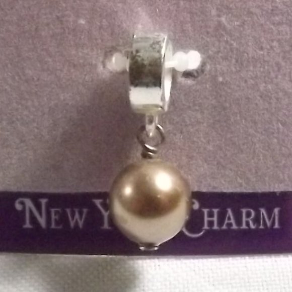Dangling Bronze Pearl 925 Bead - Picture 2 of 6